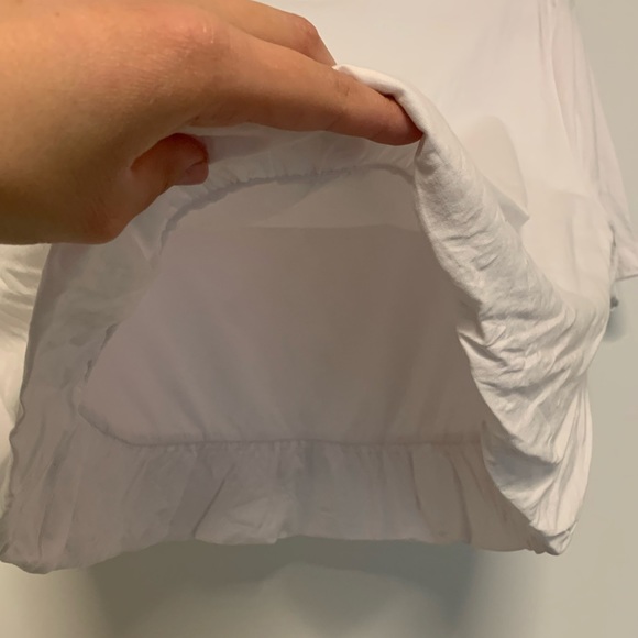 Zara White Cropped Tee (NEVER WORN) - Picture 4 of 5